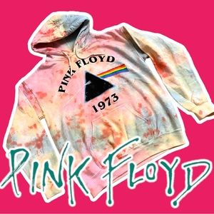 ⭐️ NEW ⭐️ Pink Floyd tie dye hoodie. See description and photos for sizing. 🌈🌈
